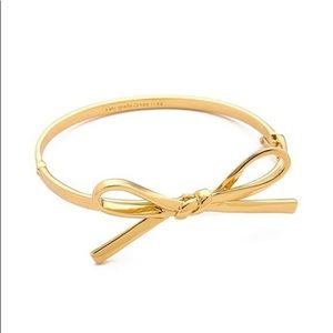 Kate Spade Skinny Mini Pave Bow Bangle Bracelet